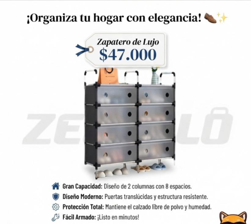 Organiza tu hogar con elegancia! – Zapatero de Lujo Modular de Gran Capacidad